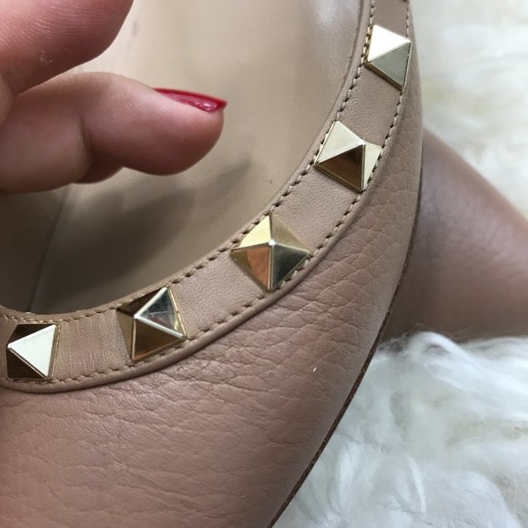 Valentino Garavani Rockstud patent ballet flats oritq - Picture 2 of 6